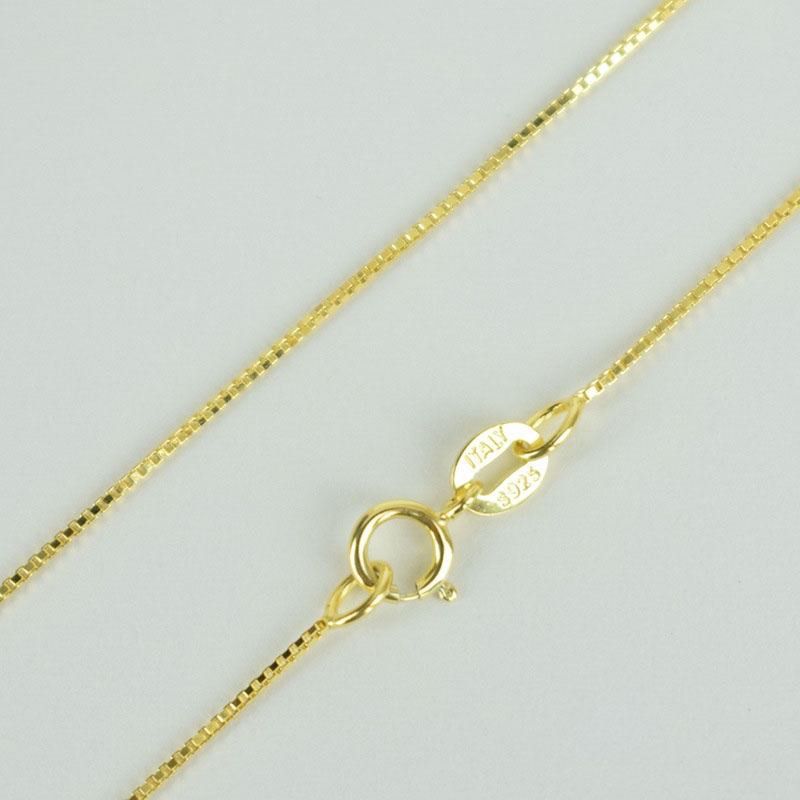 Gold plated box chain online