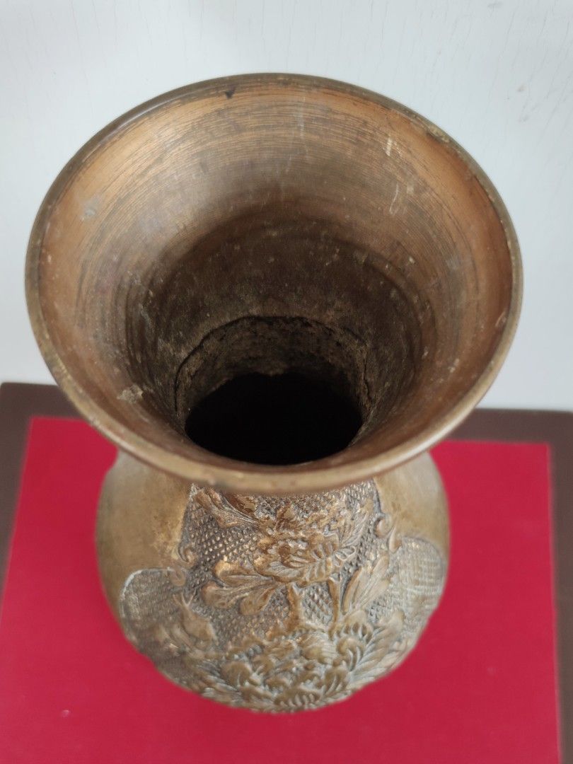 SALE】 古花瓶，古銅製，時代物。 金属工芸 - teeshirtsbyme.com