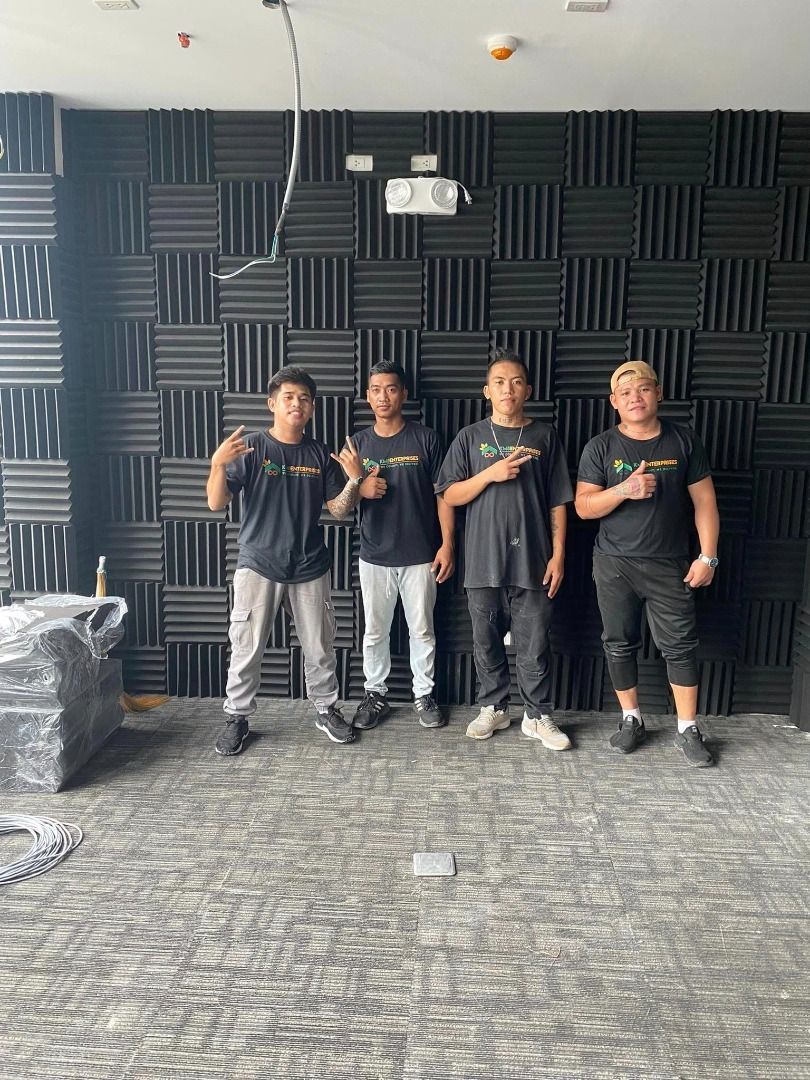 ACOUSTIC FOAM (Category: Construction Tools & Equipment) located in Marikina City. Submitted by christine_km8enterprises (Listing ID 1260768787, Image 2). Description: ACOUSTIC FOAM (Best for Acoustic treatments ) 📌 Studios 📌 Home theaters 📌 Hearing booths 📌 Bars 📌 Classrooms ⚡Density 18/24 /35 ⚡Fire Retardant ⚡Nrc 0.6 ⚡Gray/Black colors available (other color upon request) Designs Available : EGG CRATE SURFACE WEDGE SURFACE PYRAMID SURFACE 