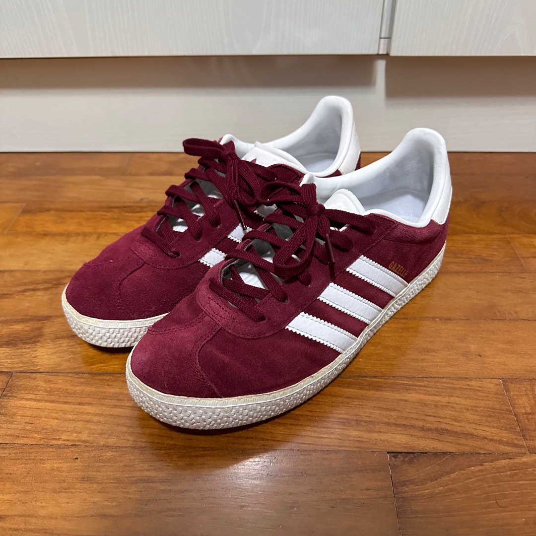 Adidas gazelle hot sale wine red
