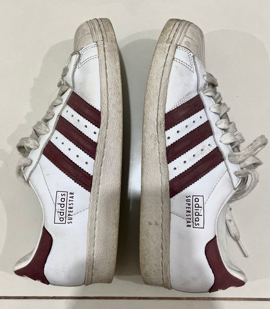 superstar adidas maroon