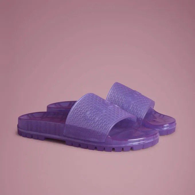 Purple hotsell gucci slides