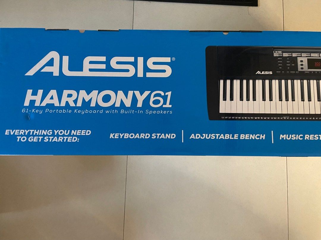 Alesis Keyboard (Category: Musical Instruments) located in Paranaque City. Submitted by mandsss21 (Listing ID 1260731333, Image 1). Description: Never been used 10/10 condition Comes with stand, chair, microphone, and headphones Please message for more inquiries.