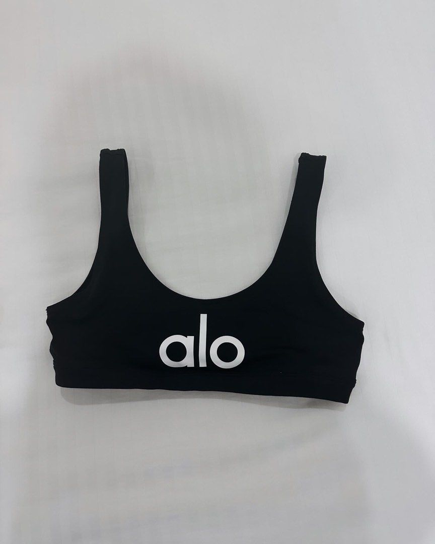 Alo Yoga Ambient Logo Bra, Women's Fashion, Activewear on Carousell