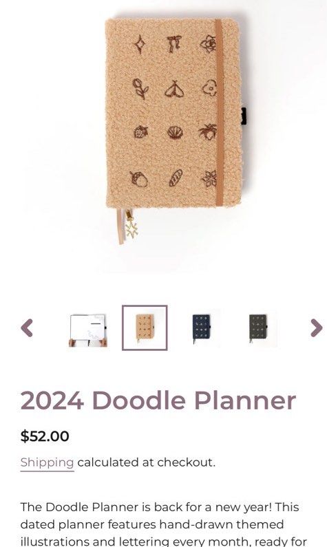 AmandaRachLee 2024 Doodle Planner, Hobbies & Toys, Stationery & Craft