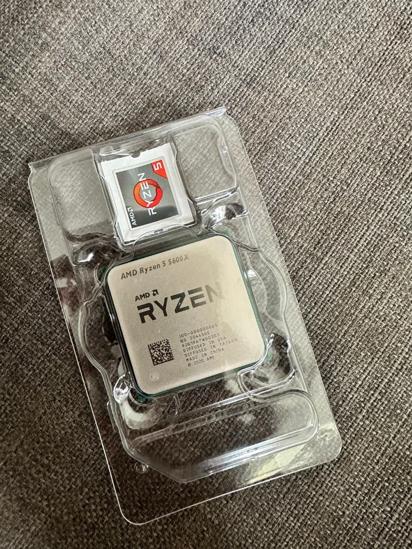  AMD Ryzen 5 5600X 6-core, 12-Thread Unlocked Desktop Processor  with Wraith Stealth Cooler : Electronics