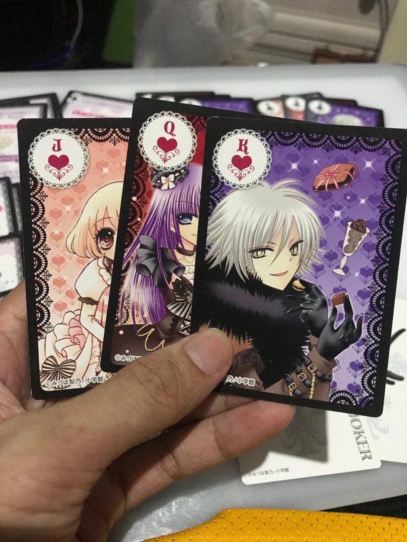 Anime playing cards deck (Category: Raw Singles) located in Las Pinas. Submitted by All.here_OnlineShop (Listing ID 1260668054, Image 2). Description: The magic of chocolate anime playing cards deck. Complete and brand new. 150 only. Shipping via LBC, JRS (Provincial) Lalamove (same day delivery within Metro Manila). Items are coming from Las piñas. *items are considered sold and given in good condition unless otherwise stated. .