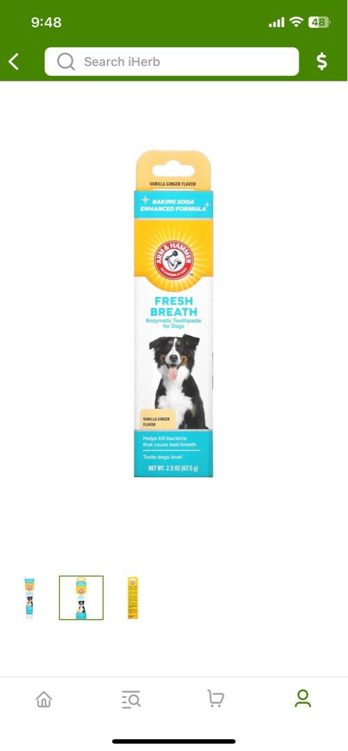 Arm and hammer sales dog toothpaste vanilla ginger