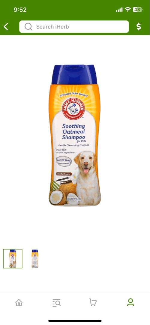 Arm and hammer oatmeal dog shampoo online