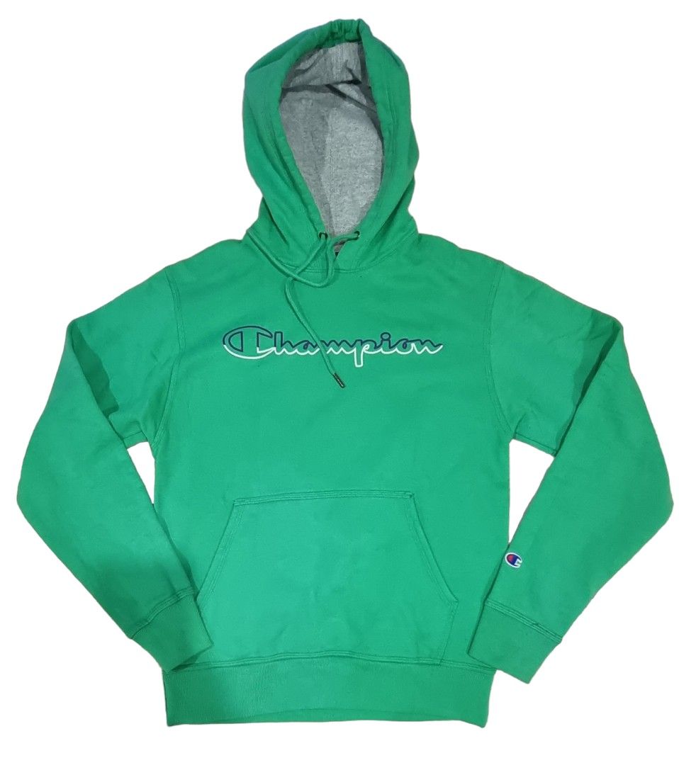 Auth Champion Thick Green Pullover Hoodie Size Small Men s Fashion Coats Jackets and Outerwear on Carousell