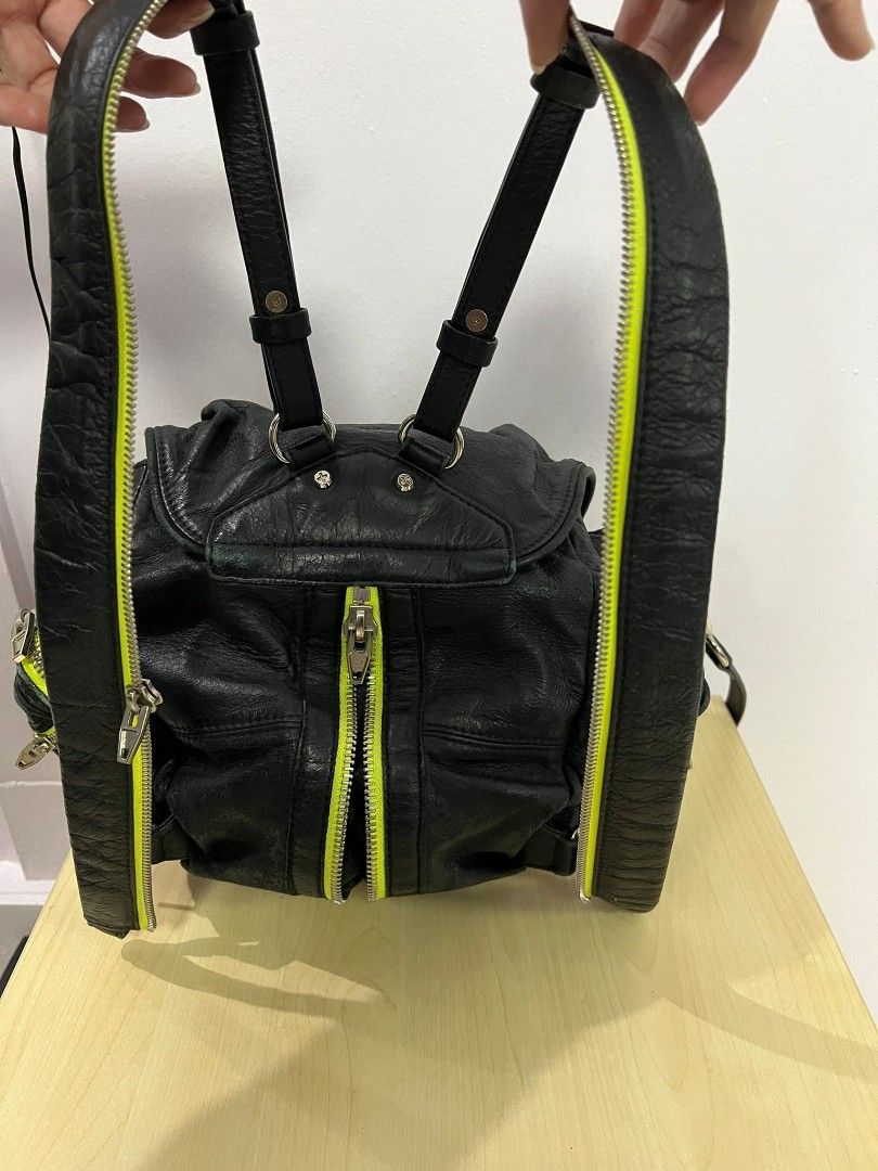 Alexander wang leather on sale backpack