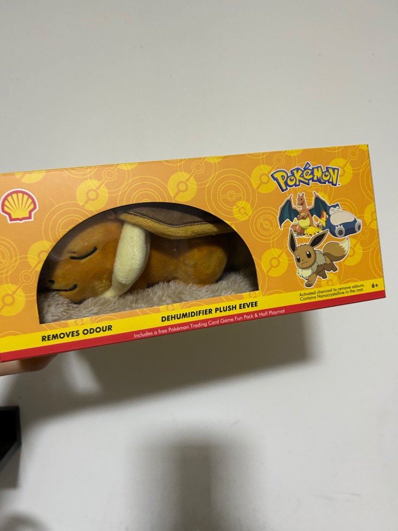 Authentic Shell Pokemon Sleeping Eevee Dehumidifier soft toy plush ...