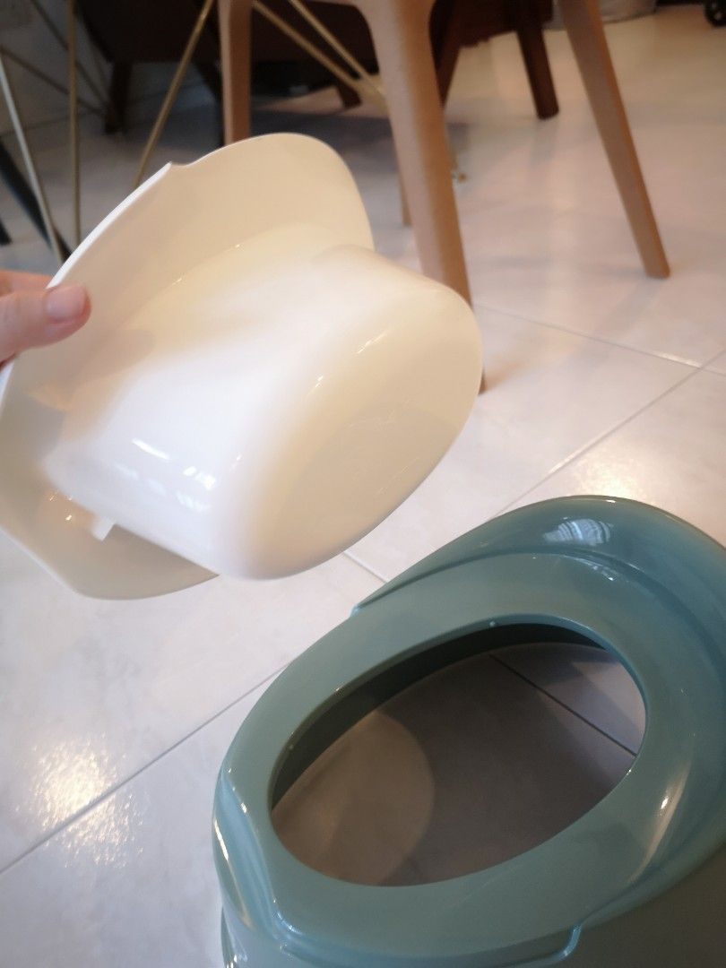 Baby Bjorn Smart Potty in Deep Green and white, Babies & Kids, Bathing