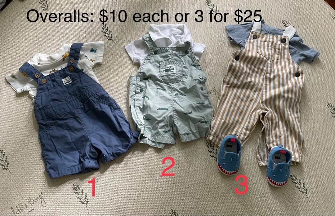 Baby Boy Clothes 3M Carters Gap Romper Onesies Shorts Jeans Overalls, Babies  u0026 Kids, Babies u0026 Kids Fashion on Carousell