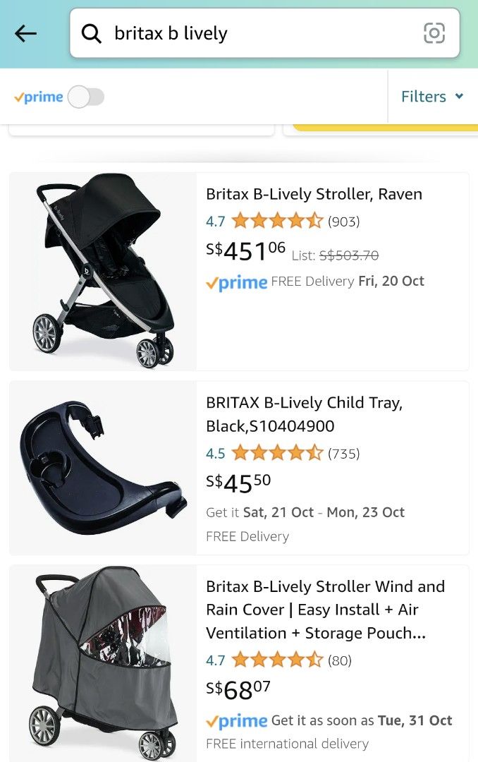 BRITAX B Lively Jogging Stroller