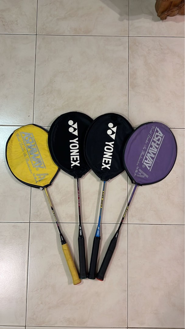 Badminton Rackets (Yonex GR303 & Ashaway AM9300SQ), Sports Equipment