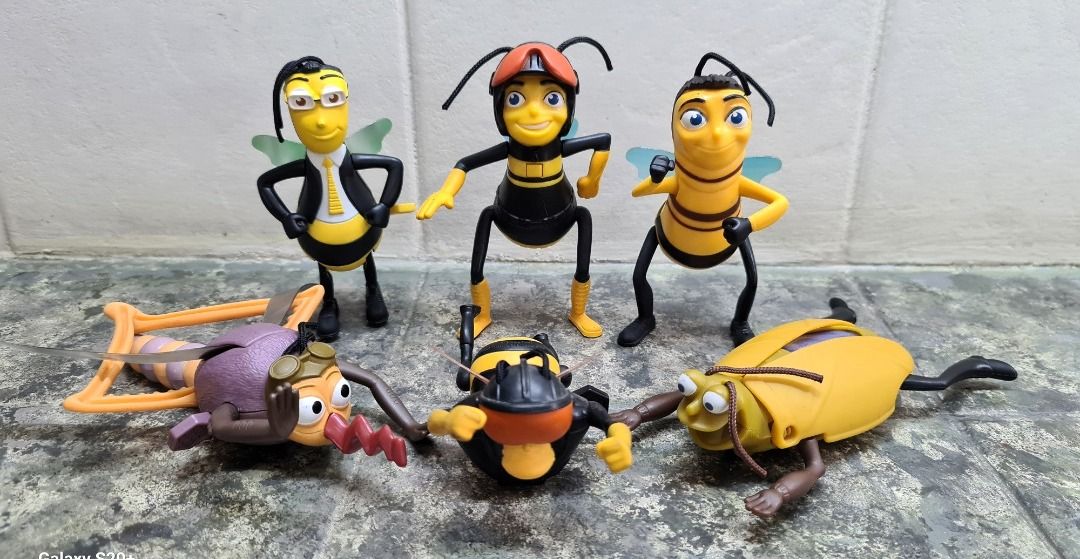BEE MOVIE LOT 2007 McDonald's DreamWorks Happy Meal Toy Series