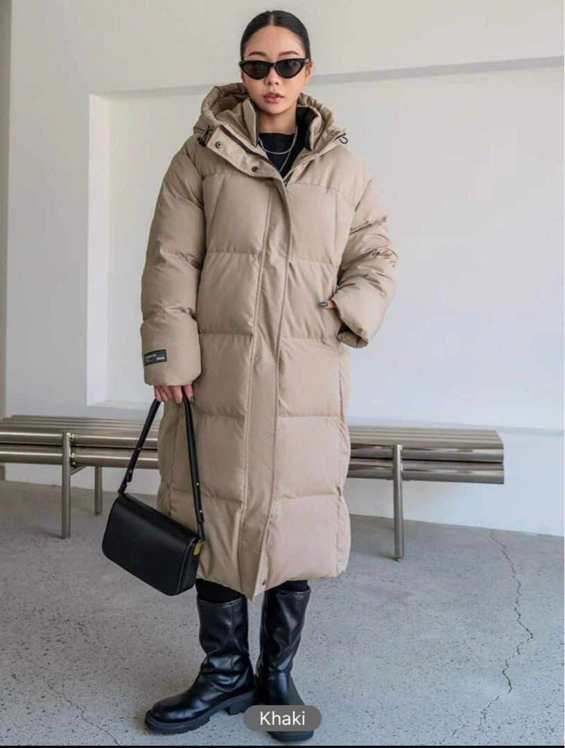 Beige Caterpillar Padded Puffer Winter Jacket Coat Wear Size M