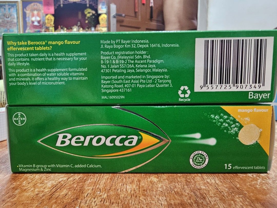 Berocca, Health & Nutrition, Health Supplements, Vitamins & Supplements ...