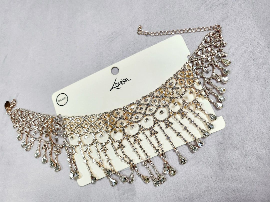 Lovisa Rhinestones Necklace, Women's Fashion, Jewelry & Organisers,  Necklaces on Carousell