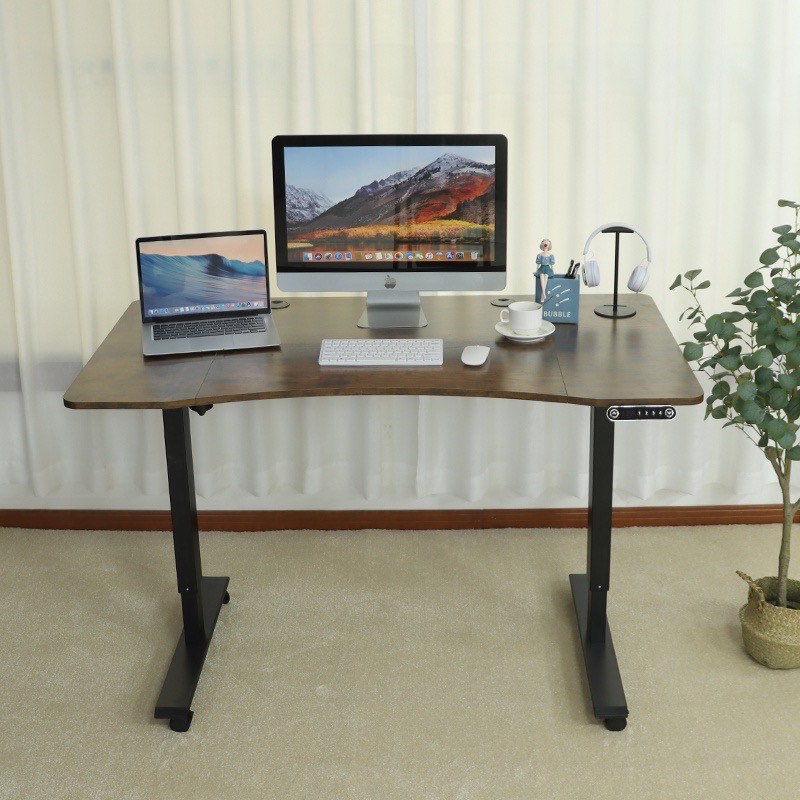 Brand New - Electric Height Ajustable Table with Steel Frame & Desk Top ...
