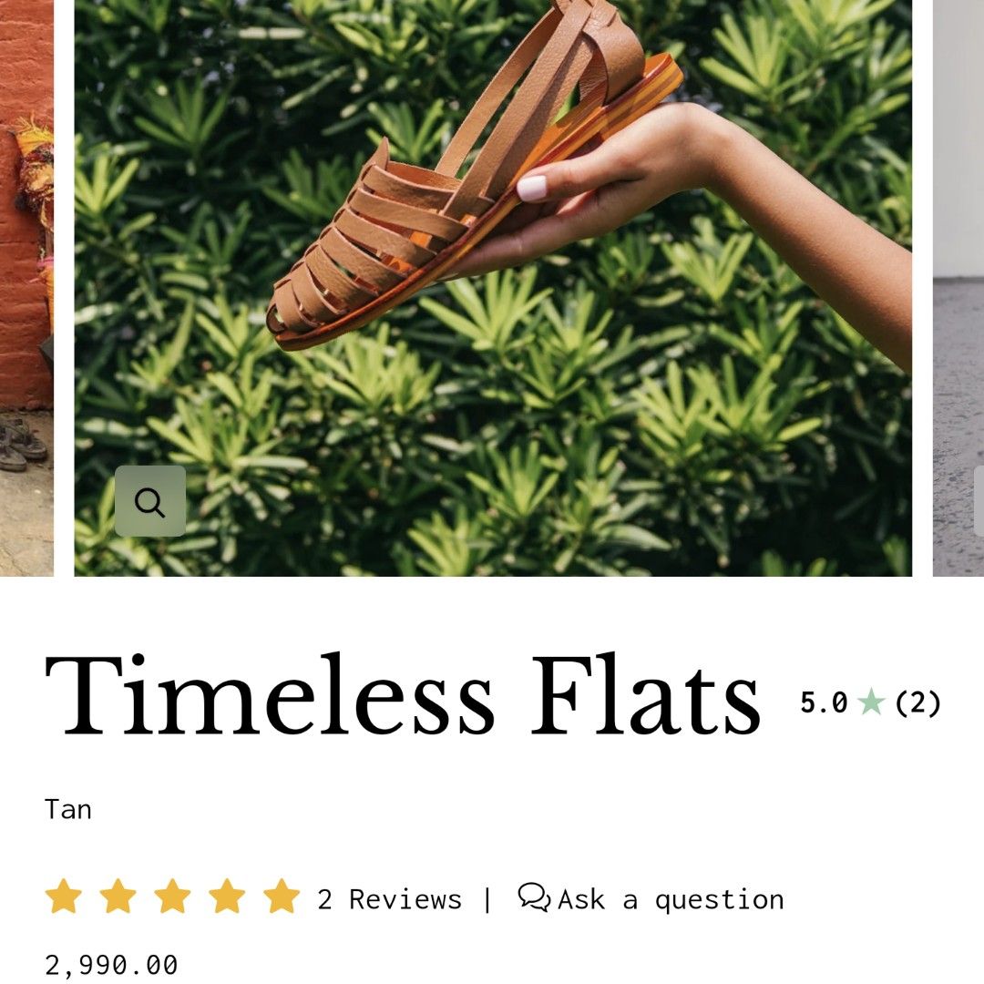 Genuine on sale leather flats