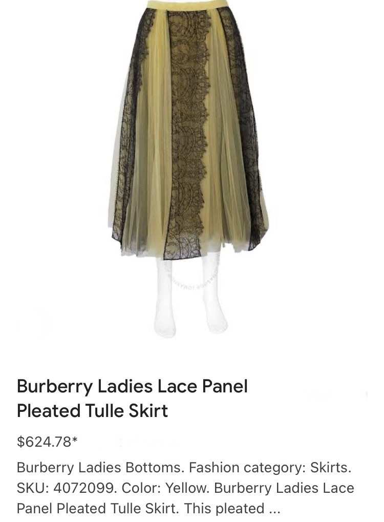 Burberry tulle skirt cheap