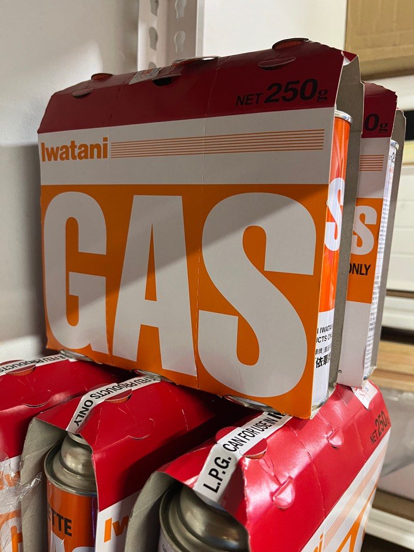 3 x Butane Gas Canisters (Iwatani), Furniture & Home Living