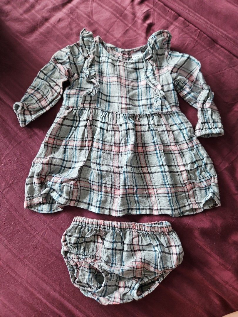 Carters baby sales girl plaid dress