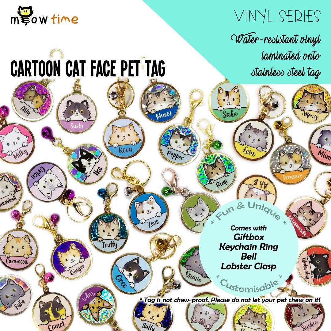 Cat face keychain shop