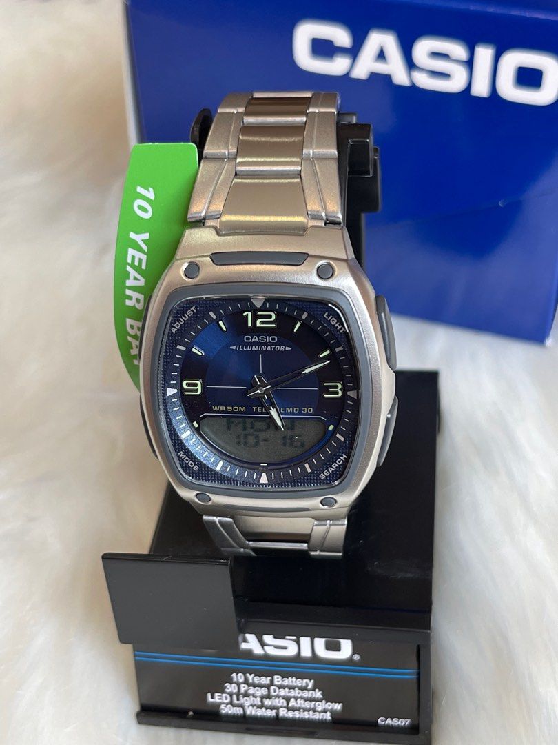 Casio Men s AW81D 2AV Ana Digi Stainless Steel Watch Men s