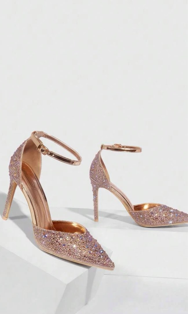 Champagne Heels, Women's Fashion, Footwear, Heels on Carousell