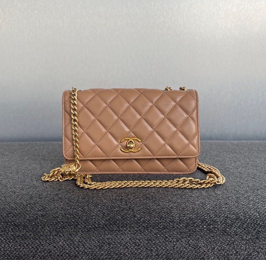 Chanel Wallet on chain with handle, Luxury, Bags & Wallets on Carousell