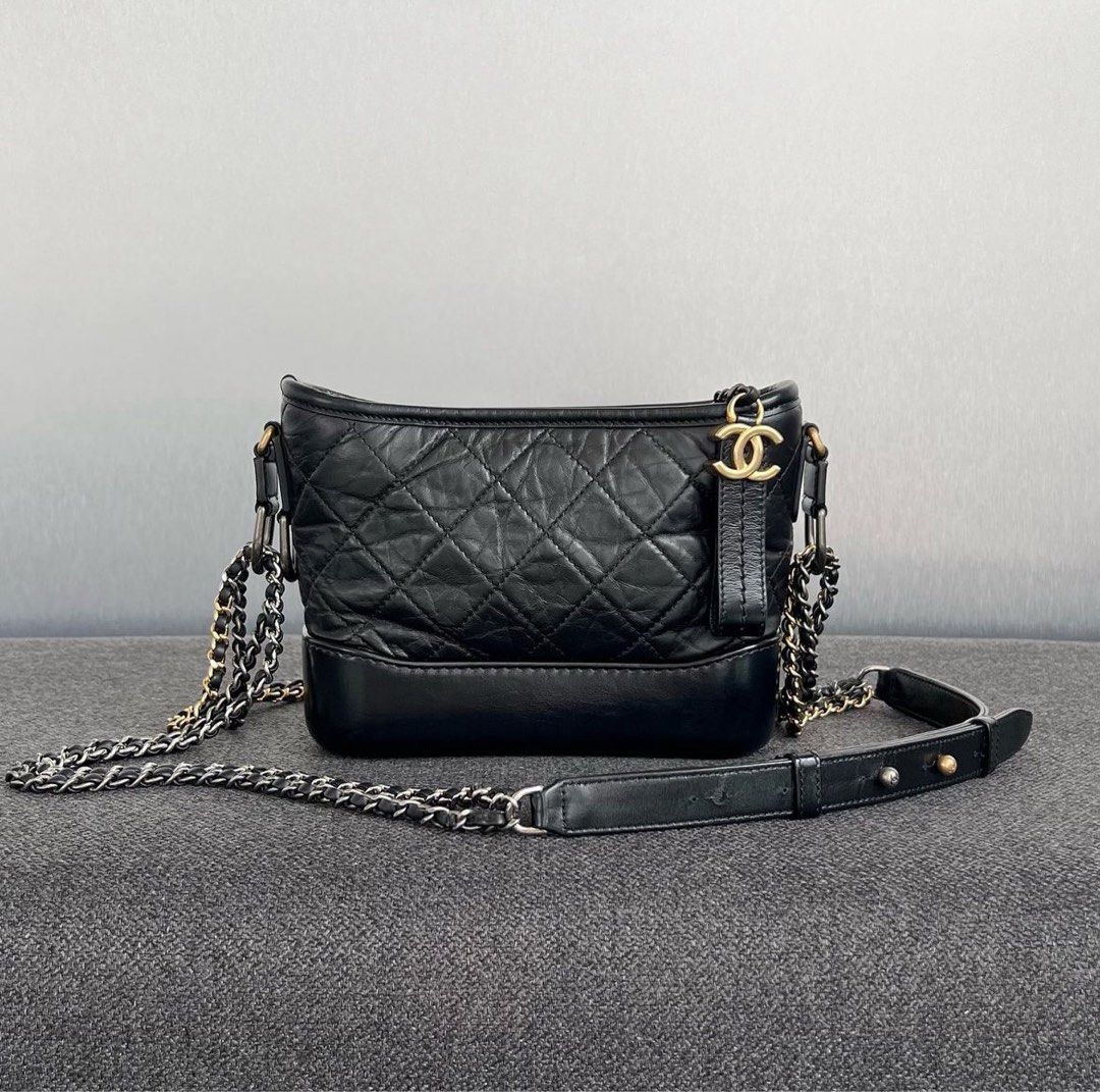 Chanel Gabrielle Bag Small So Black, Luxury, Bags & Wallets on Carousell