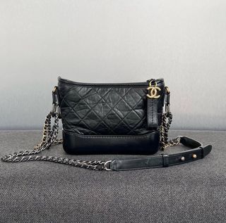 Chanel gabrielle hobo bag medium size White Leather ref.286129