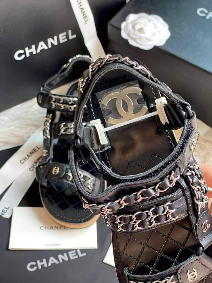 Chanel chain sandals 2020 outlet