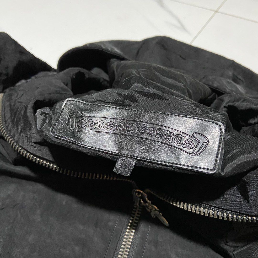 Chrome Hearts Coat Leather Logo Jacket, Women's Fashion, Coats, Jackets