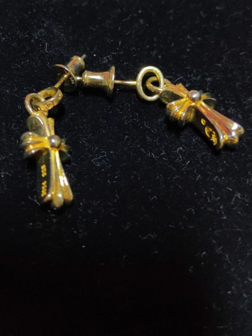 Chrome hearts gold earring outlet