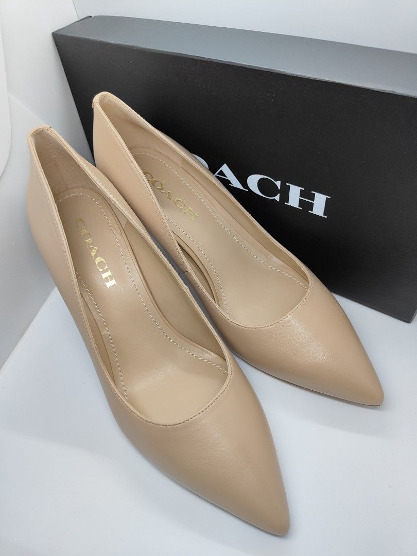 Coach gold heels top