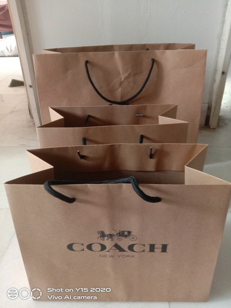 Coach paper bag clearance 2020