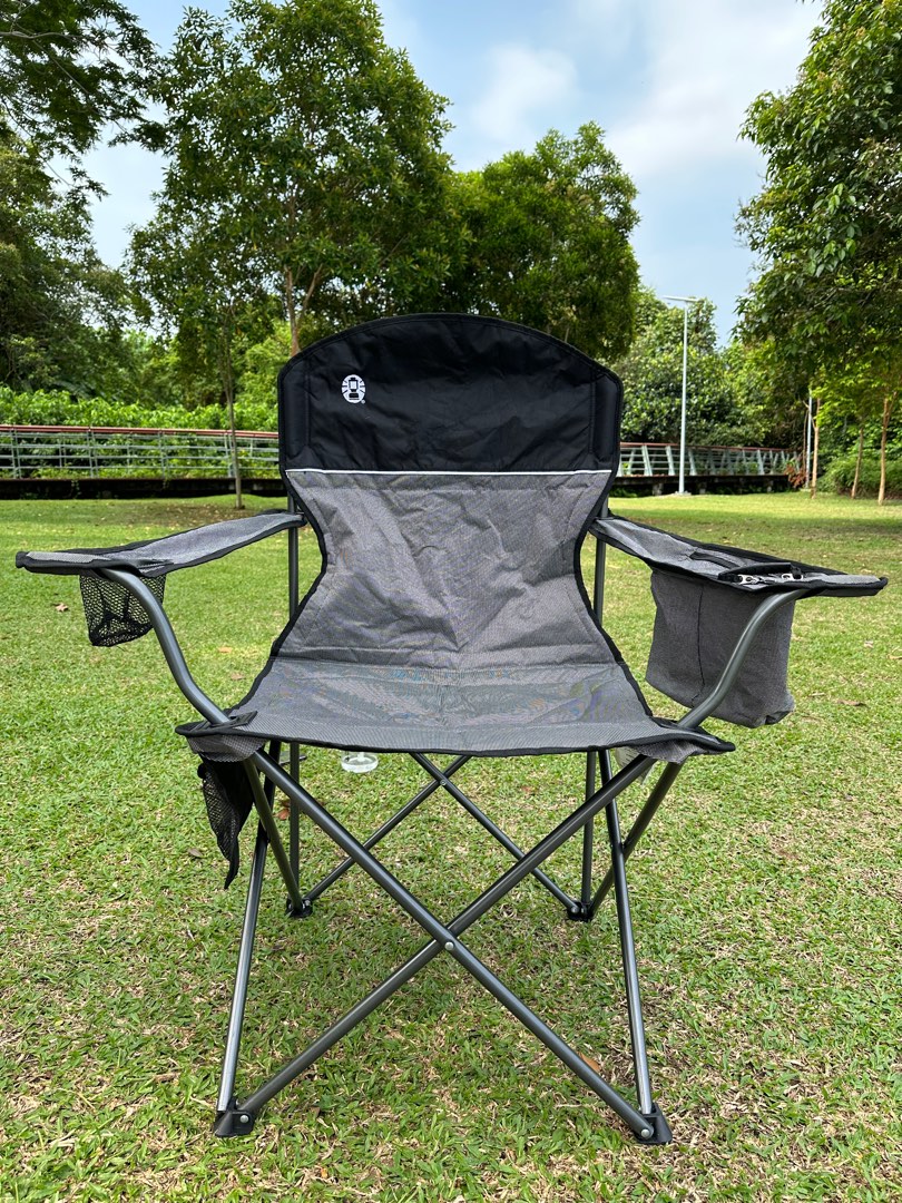 Coleman Cooler Quad Portable Camping Picnic Chair Heavy Duty