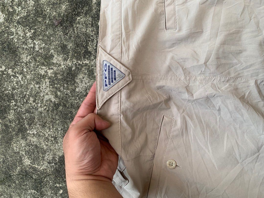 Columbia PFG Khaki Short Men s Fashion Bottoms Shorts on Carousell