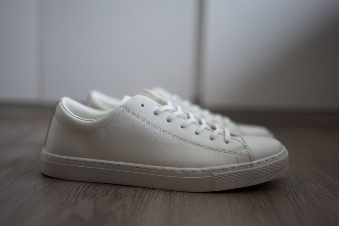 White all star leather ox trainers hotsell