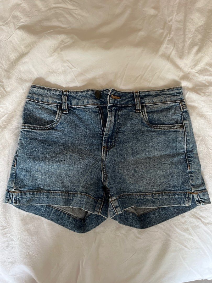 cotton on denim shorts mid rise Lana del ray coquette downtown girl