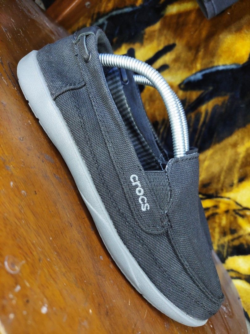 Crocs canvas slip on womens deals