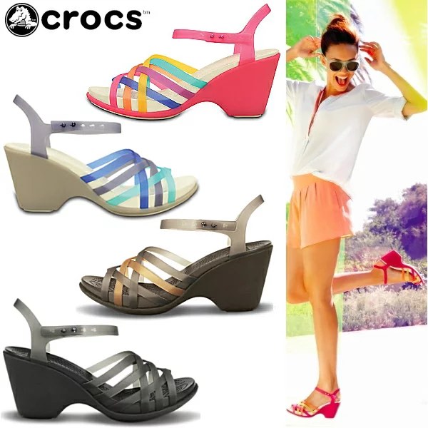 Crocs huarache wedge Women s Fashion Footwear Wedges on Carousell