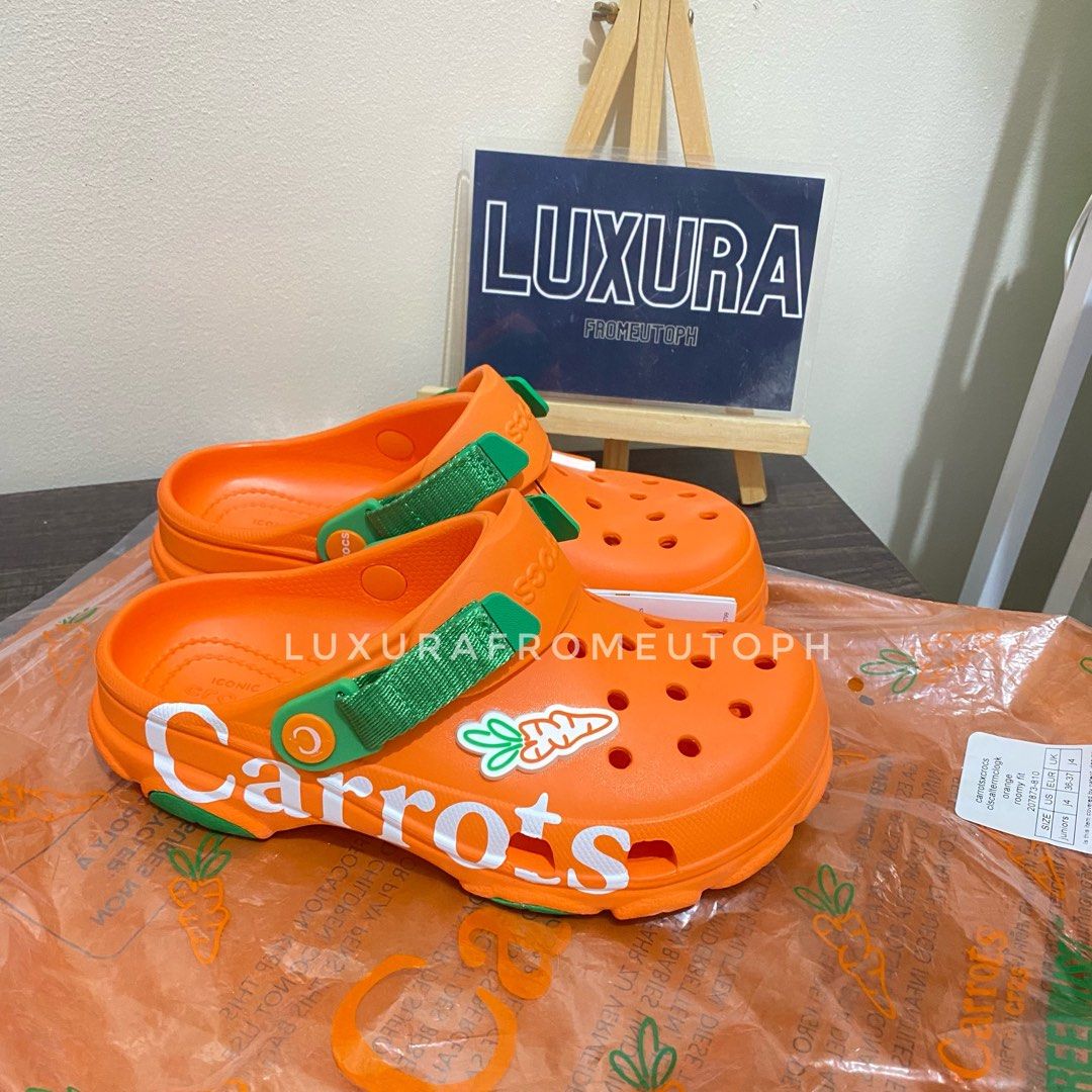 Crocs original carrots collab limited edition, Women's Fashion