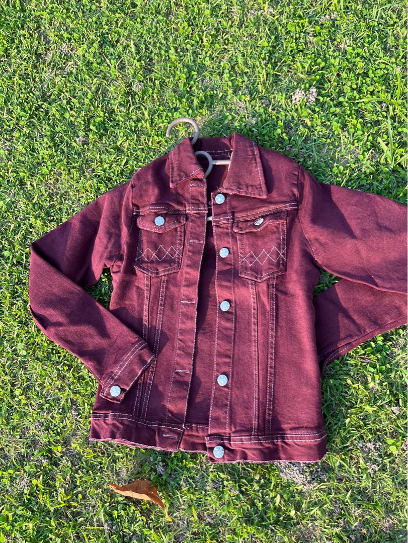 Dark purple store jean jacket