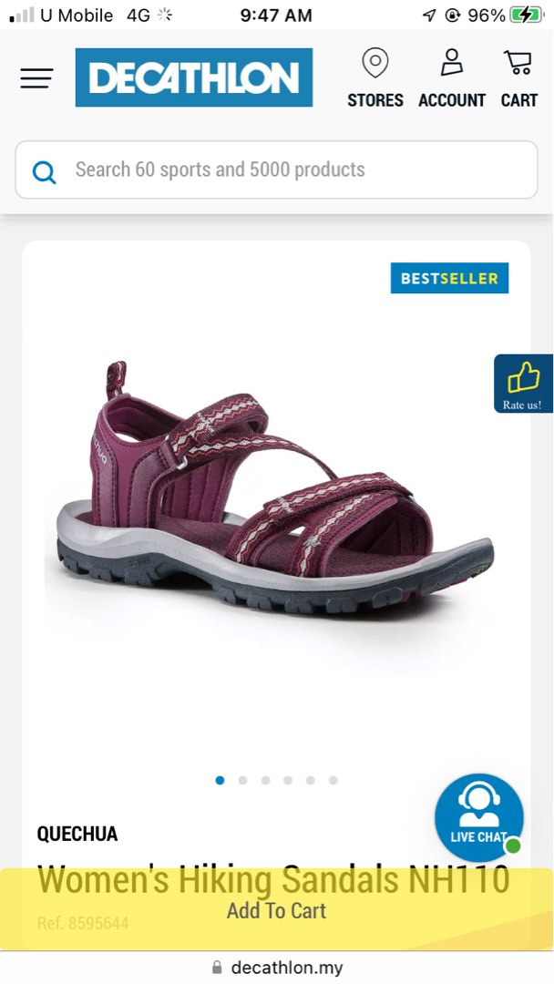 Decathlon Women Sandal, Women's Fashion, Footwear, Sandals on Carousell