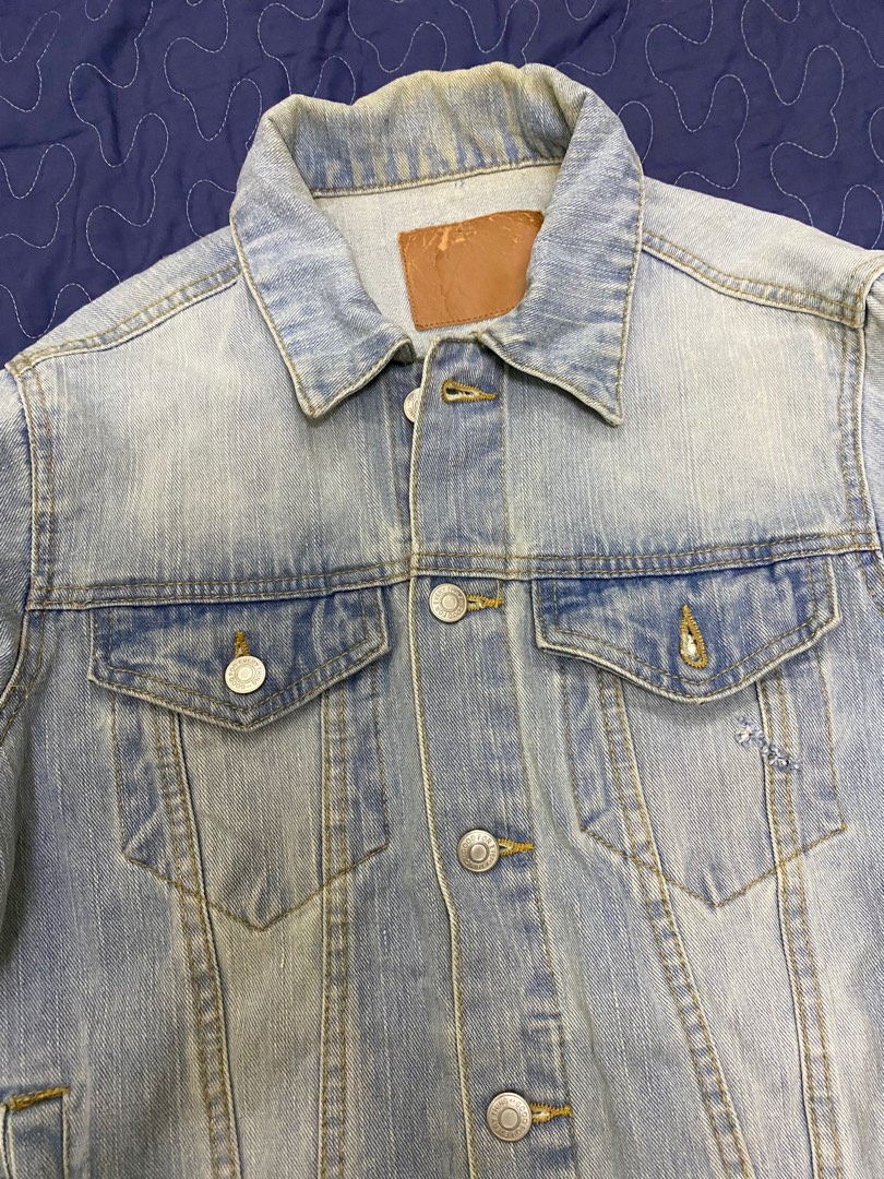 All saints inverness denim hot sale jacket